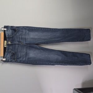 Democracy Jeans with Branded Button womens Size 2 Blue Ab Technology